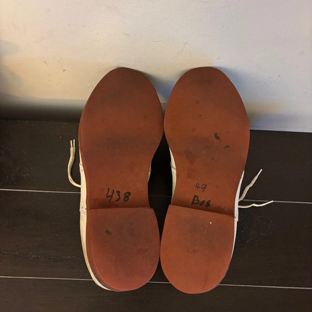 Cole Haan Traditionals | Mens 9 D | Cream Buck Oxford Shoes | Red Brick Sole